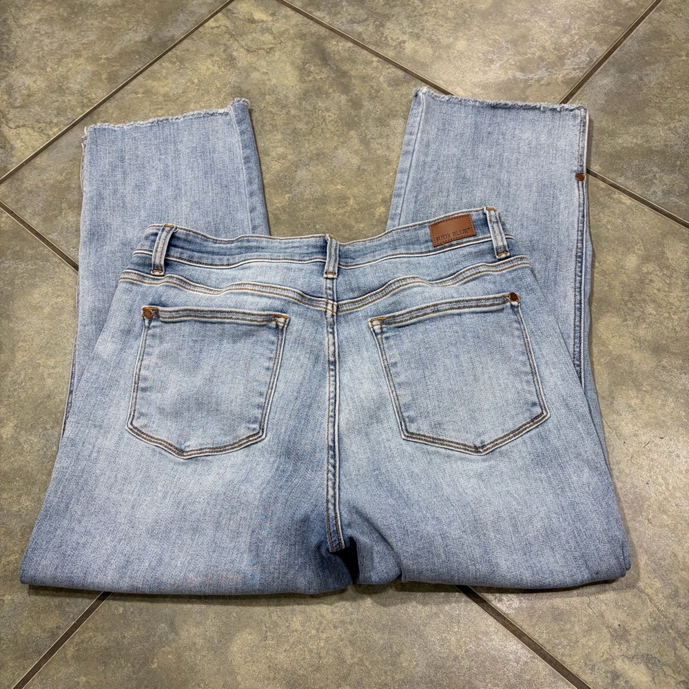 JUDY BLUE LOS ANGELES STRAIGHT FIT  WOMENS JEANS SIZE 15/32 LIGHT WASH 25 INSEAM - Picture 11 of 11